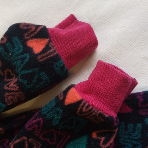 george love fleece zipper footie sleeper pajamas 6-12 months baby girl - Picture 5 of 6